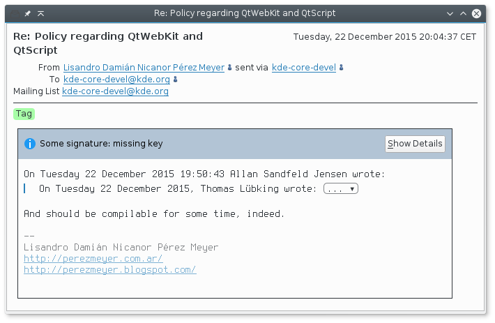 OpenPGP signed e-mail